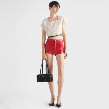 프라다 여성 자물쇠 미디엄 리나일론 탑 핸들 백 1BB127 - Prada Womens Medium Nylon Top Handle Bag With Lock - prb5713x
