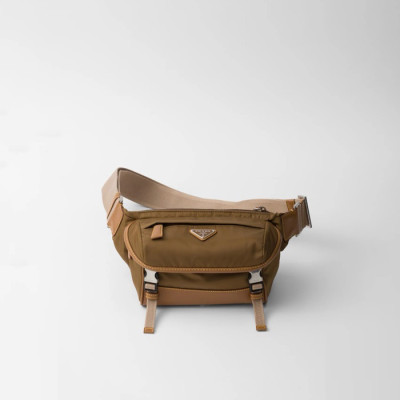 프라다 남성 스몰 리나일론 스웨이드 숄더백 2VH171 - Prada Mens Small Re-Nylon And Suede Shoulder Bag - prb5721x