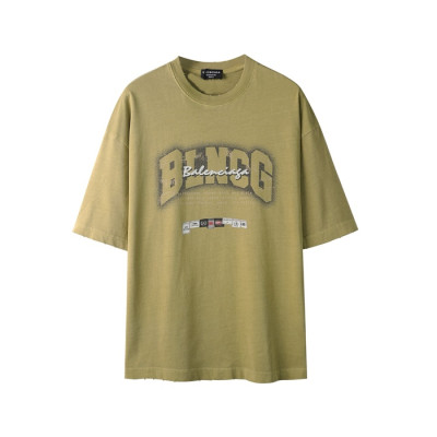발렌시아가 남성 라운드 반팔 티셔츠 - Balenciaga Mens Round Tshirt - bac6941x