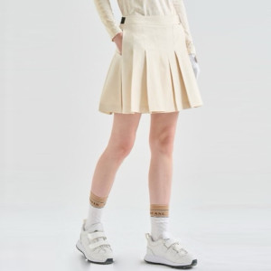 [LANVIN BLANC] 랑방블랑 여성 벨트 디테일 플리츠 퀼토르 팬츠 - gol1699x
