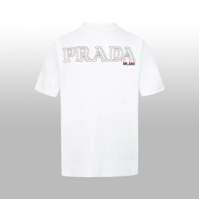 프라다 남성 라운드 반팔티 - Prada Mens Round Tshirt - prc6993x