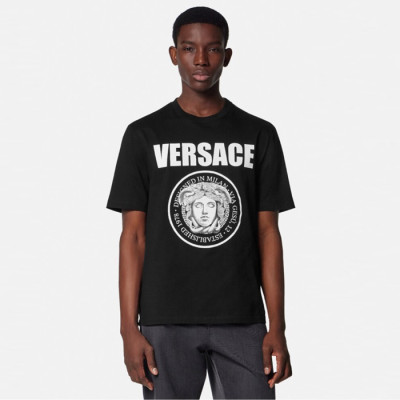 베르사체 남성 반팔 티셔츠 - Versace Mens Round Tshirts - vec7015x
