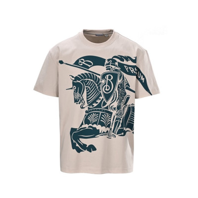 버버리 남성 라운드 반팔 티셔츠 - Burberry Mens Round Tshirt - buc7017x