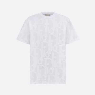 디올 남성 라운드 반팔 티셔츠 - Dior Mens Round Tshirt - dic7036x