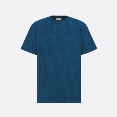 디올 남성 라운드 반팔 티셔츠 - Dior Mens Round Tshirt - dic7037x