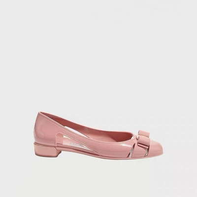 페라가모 여성 바리나 발레리나 플랫 슈즈 - Salvatore Ferragamo Womens Varina Amaretti Flap shoes - fes6016x