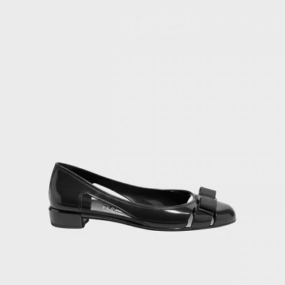 페라가모 여성 바리나 발레리나 플랫 슈즈 - Salvatore Ferragamo Womens Varina Amaretti Flap shoes - fes6017x