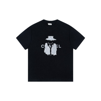 샤넬 남/녀 라운드 반팔티 - Chanel Unisex Round Tshirt - chc7132x