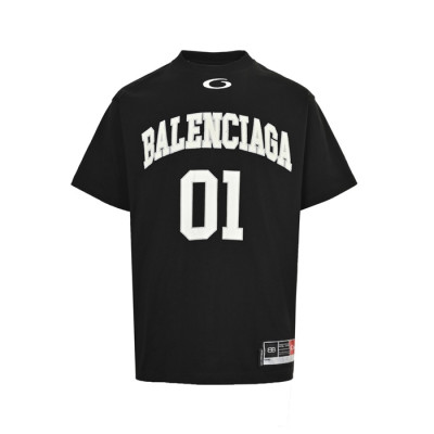 발렌시아가 남성 라운드 반팔 티셔츠 - Balenciaga Mens Round Tshirt - bac7155x