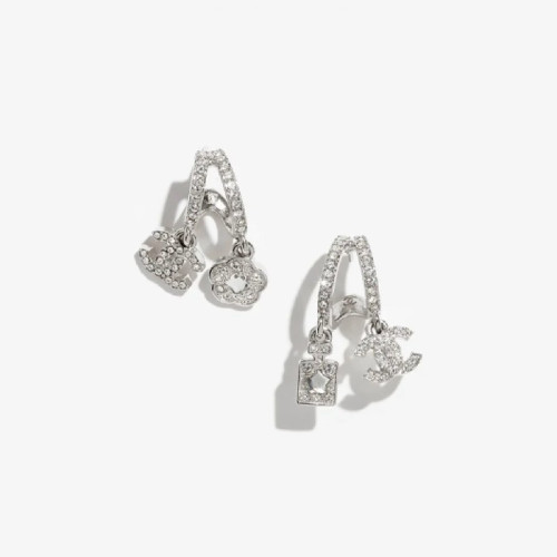 샤넬 여성 CC 크리스탈 펜던트 이어링 - Chanel Womens CC Crystal Pendant Earring - acc5816x