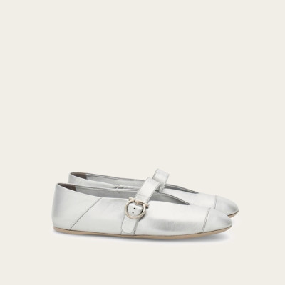 페라가모 여성 간치니 발레리나 플랫 슈즈 - Salvatore Ferragamo Womens Vara Ballerina Flat Shoes - fes6072x