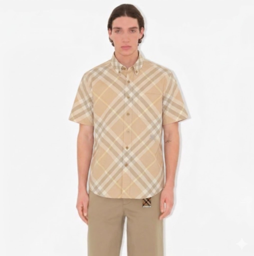 버버리 남성 클래식 반팔 셔츠 - Burberry Mens Dress Shirts - buc7184x