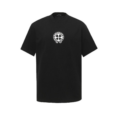 크롬하츠 남성 라운드 반팔티 - Chrom Hearts Mens Round Tshirt - chc7184x