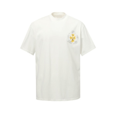 크롬하츠 남성 라운드 반팔티 - Chrom Hearts Mens Round Tshirt - chc7195x