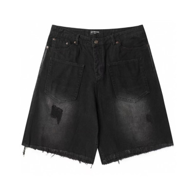 발렌시아가 남성 데님 쇼츠 - Balenciaga Mens Denim Shorts - bac7203x