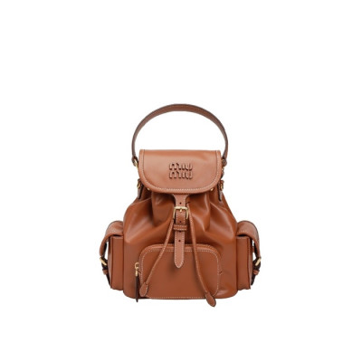 미우미우 여성 가죽 백팩 - MiuMiu Womens Leather Backpack - mib5853x