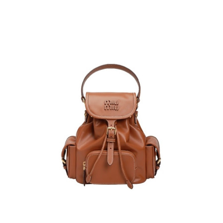 미우미우 여성 가죽 백팩 - MiuMiu Womens Leather Backpack - mib5853x