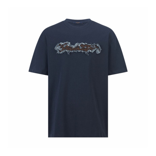 루이비통 남성 라운드 반팔 티셔츠 - Louis vuitton Mens Round Tshirt - lvc7241x