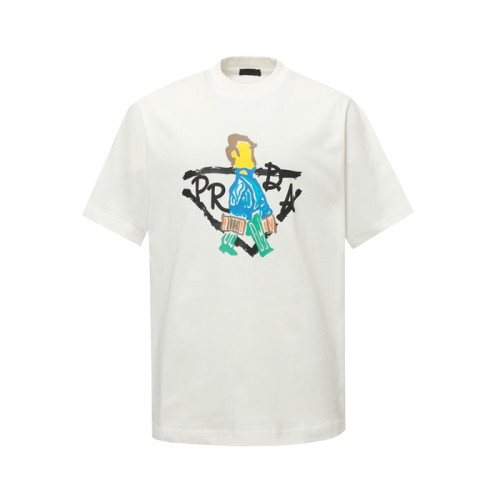 프라다 남성 라운드 반팔티 - Prada Mens Round Tshirt - prc7242x