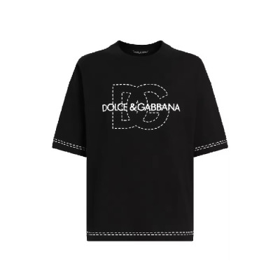 돌체앤가바나 남성 라운드 반팔 티셔츠 - Dolce&Gabbana Mens Round Tshirt - doc7294x