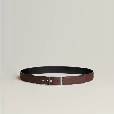 에르메스 남성 쿠엔틴 버클 리버서블 벨트 - Hermes Mens Quentin Buckle Reversible Belt - bel249x