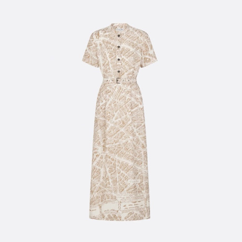 디올 여성 미디 셔츠 드레스 - Dior Womens Midi Shirt Dress - dic7336x