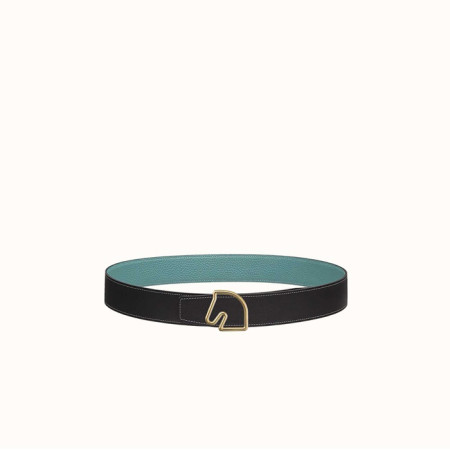 에르메스 남성 Tete De Cheval 버클 리버서블 벨트 - Hermes Mens Tete De Cheval réversible Belt - bel348x