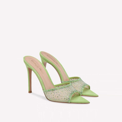 지안비토로시 여성 라니아 85 스웨이드 뮬- Gianvito Rossi Womens Rania 85 Suede Mule - gis6116x