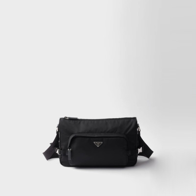 프라다 남성 라지 리나일론 가죽 숄더백 2VH191 - Prada Mens Large Re-Nylon Saffiano Leather Shoulder Bag- prb5912x
