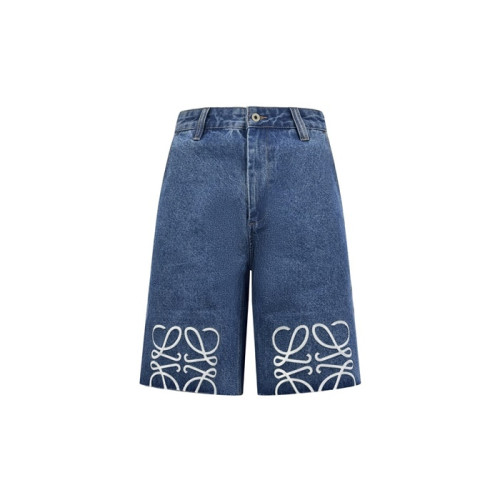 로에베 남성 데님 쇼츠 - Lowew Mens Denim Shorts - loc7426x