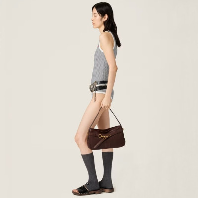 미우미우 여성 아방뛰르 나파 가죽 백 - Miumiu Womens Avanture Nappa Leather Bag- mib5947x