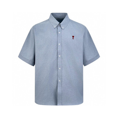 아미 남성 반팔 셔츠 - Ami Mens Polo Shirts - amc7445x