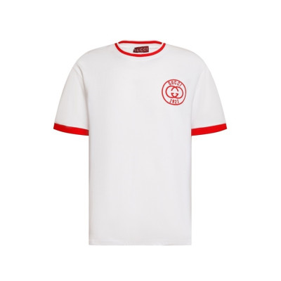 구찌 남성 라운드 반팔티 - Gucci Mens Round Tshirt - guc7454x