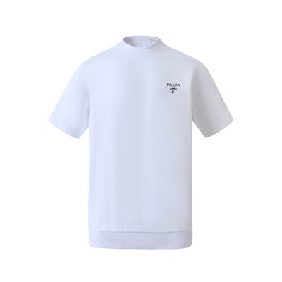 프라다 남성 라운드 반팔티 - Prada Mens Round Tshirt - prc7485x