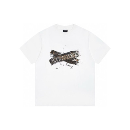 발렌시아가 남성 라운드 반팔 티셔츠 - Balenciaga Mens Round Tshirt - bac7517x