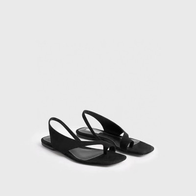토템 여성 레더 텅 샌들 - Toteme Womens Leather thong sandals Sandals - tos6258x
