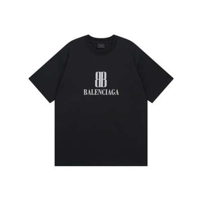 발렌시아가 남성 라운드 반팔 티셔츠 - Balenciaga Mens Round Tshirt - bac7543x