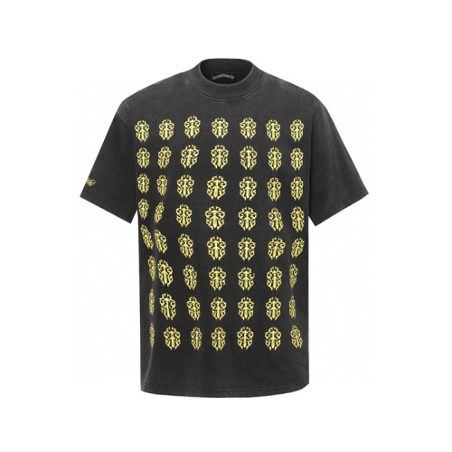 크롬하츠 남성 라운드 반팔티 - Chrom Hearts Mens Round Tshirt - chc7514x