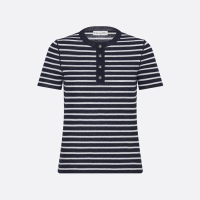 디올 여성 마리니에르 니트 반팔티 - Dior Womens Mariniere Tshirts - dic7535x