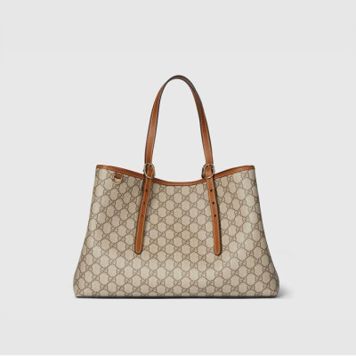 구찌 여성 GG 엠블럼 미디엄 토트백 - Gucci Womens GG Emblem Medium Tote Bag - gub6001x