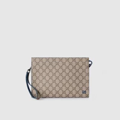 구찌 남성 바이컬러 GG 파우치 - Gucci Mens Bicolor GG pouch - gub6018x