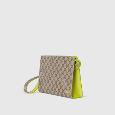 구찌 남성 바이컬러 GG 파우치 - Gucci Mens Bicolor GG pouch - gub6022x