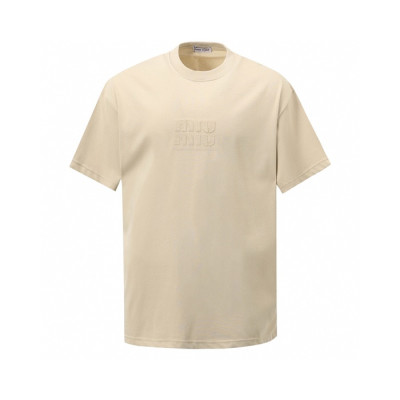미우미우 남성 라운드 반팔 티셔츠 - Miumiu Mens Round Tshirt - mic7568x