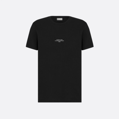 디올 남성 라운드 반팔 티셔츠 - Dior Mens Round Tshirt - dic7594x