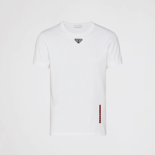 프라다 남성 라운드 반팔티 - Prada Mens Round Tshirt - prc7598x