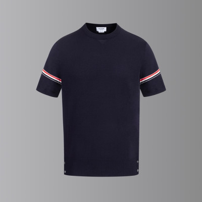 톰브라운 남성 라운드 반팔티 - Thom Browne Mens Round Tshirts - thc7630x