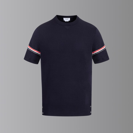 톰브라운 남성 라운드 반팔티 - Thom Browne Mens Round Tshirts - thc7630x