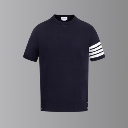 톰브라운 남성 라운드 반팔티 - Thom Browne Mens Round Tshirts - thc7634x