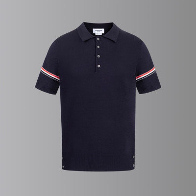 톰브라운 남성 폴로 반팔티 - Thom Browne Mens Polo Tshirt - thc7637x