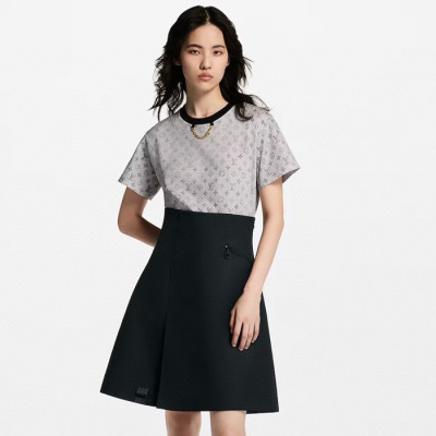 루이비통 여성 워시드 모노그램 티셔츠 - Louis vuitton Womens Washed Monogram TShirt - lvc7744x